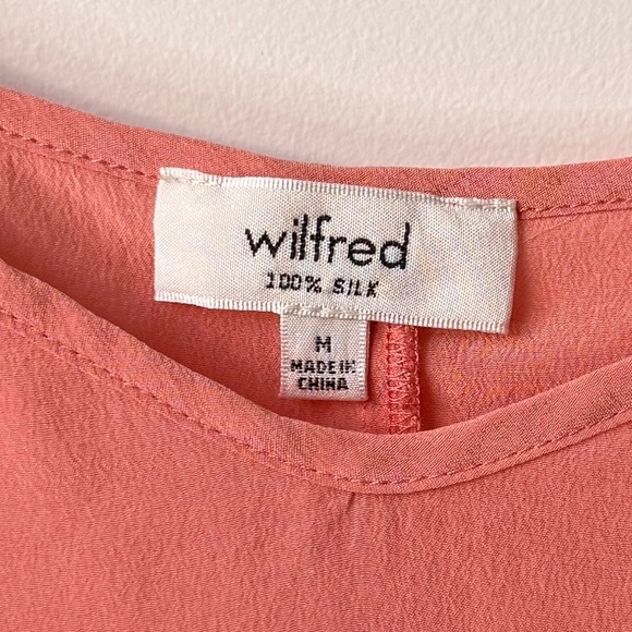 Aritzia Wilfred Silk Lace Crop Tank - Pink - Picture 3 of 4